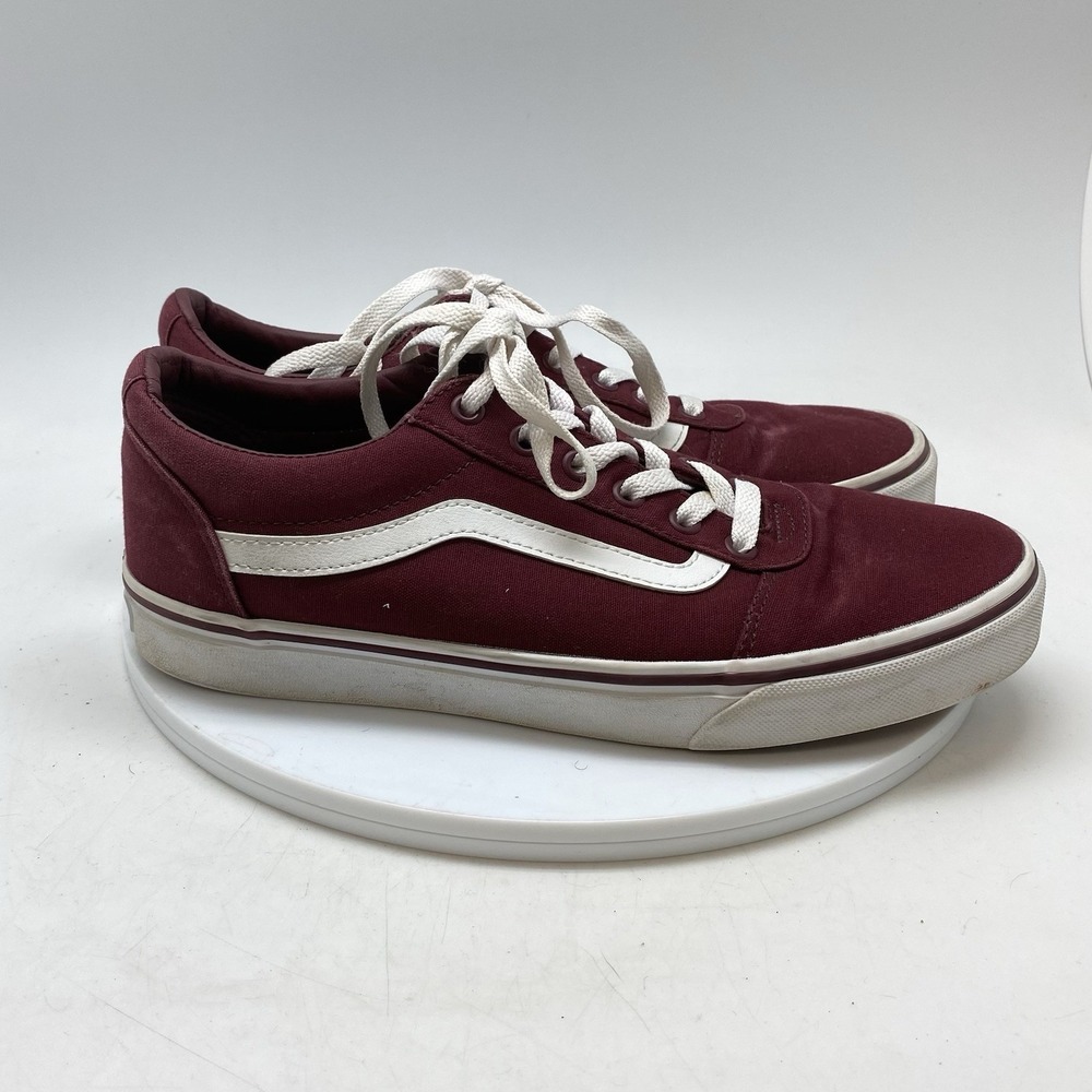 Vans Old Skool Womens 11 Burgundy Athletic‎ Skate Casual Shoes Sneakers 500714